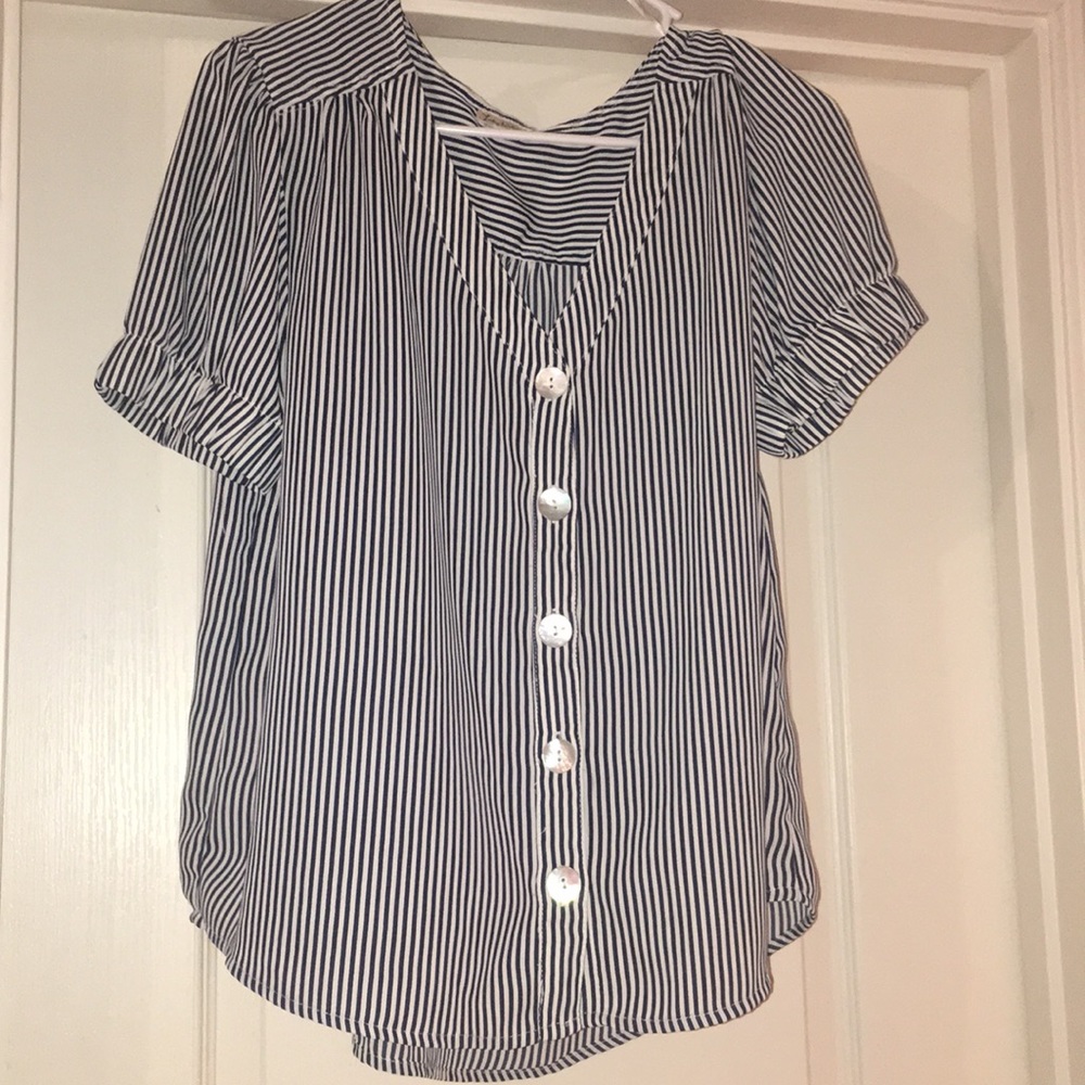 White and Black stripes shirt